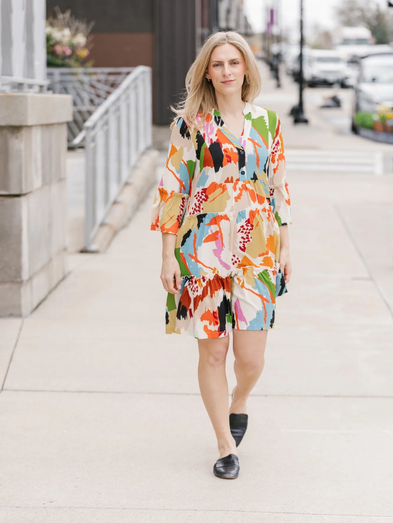 Luciana Dress Splash Print 1664