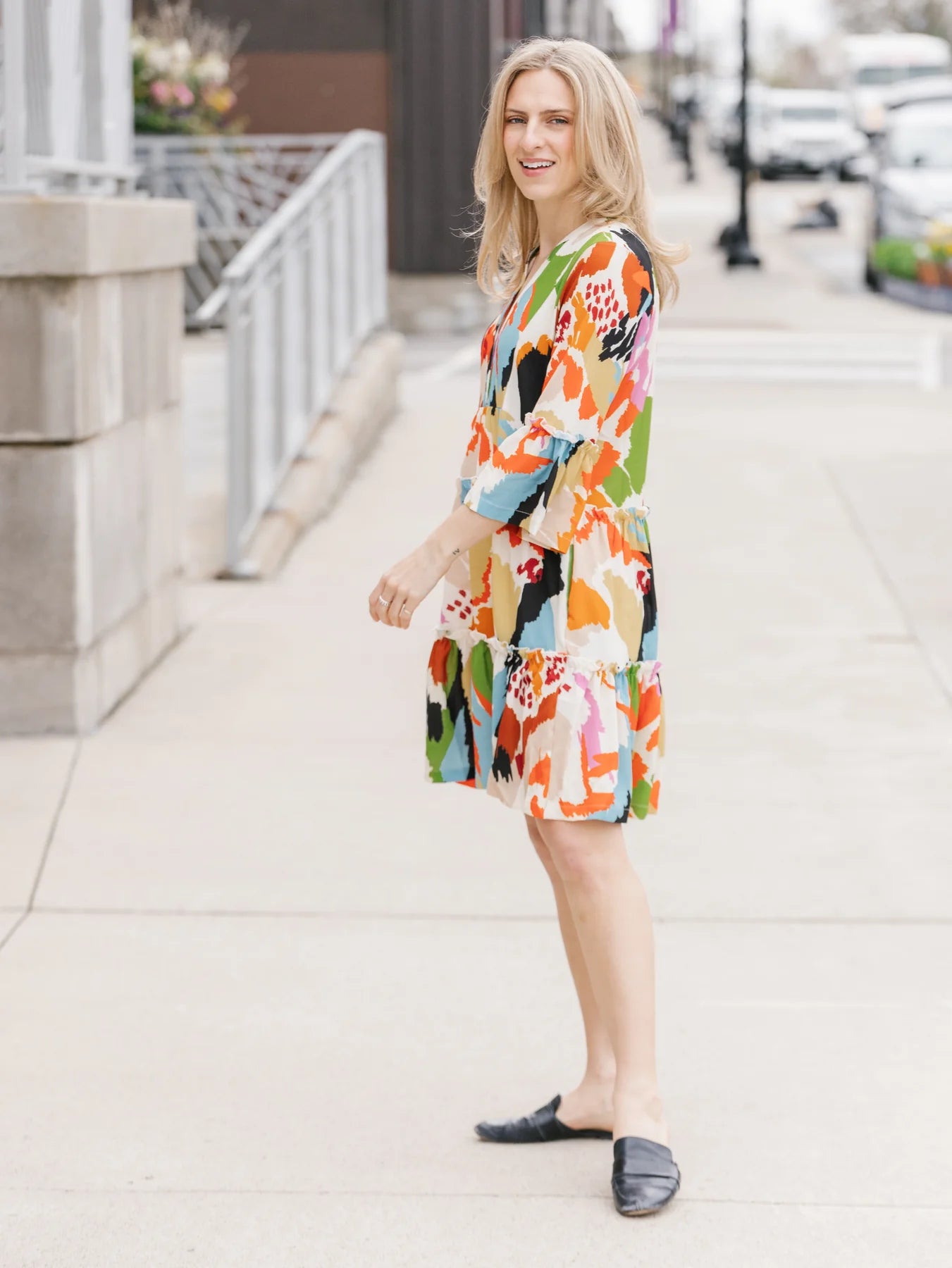 Luciana Dress Splash Print 1664