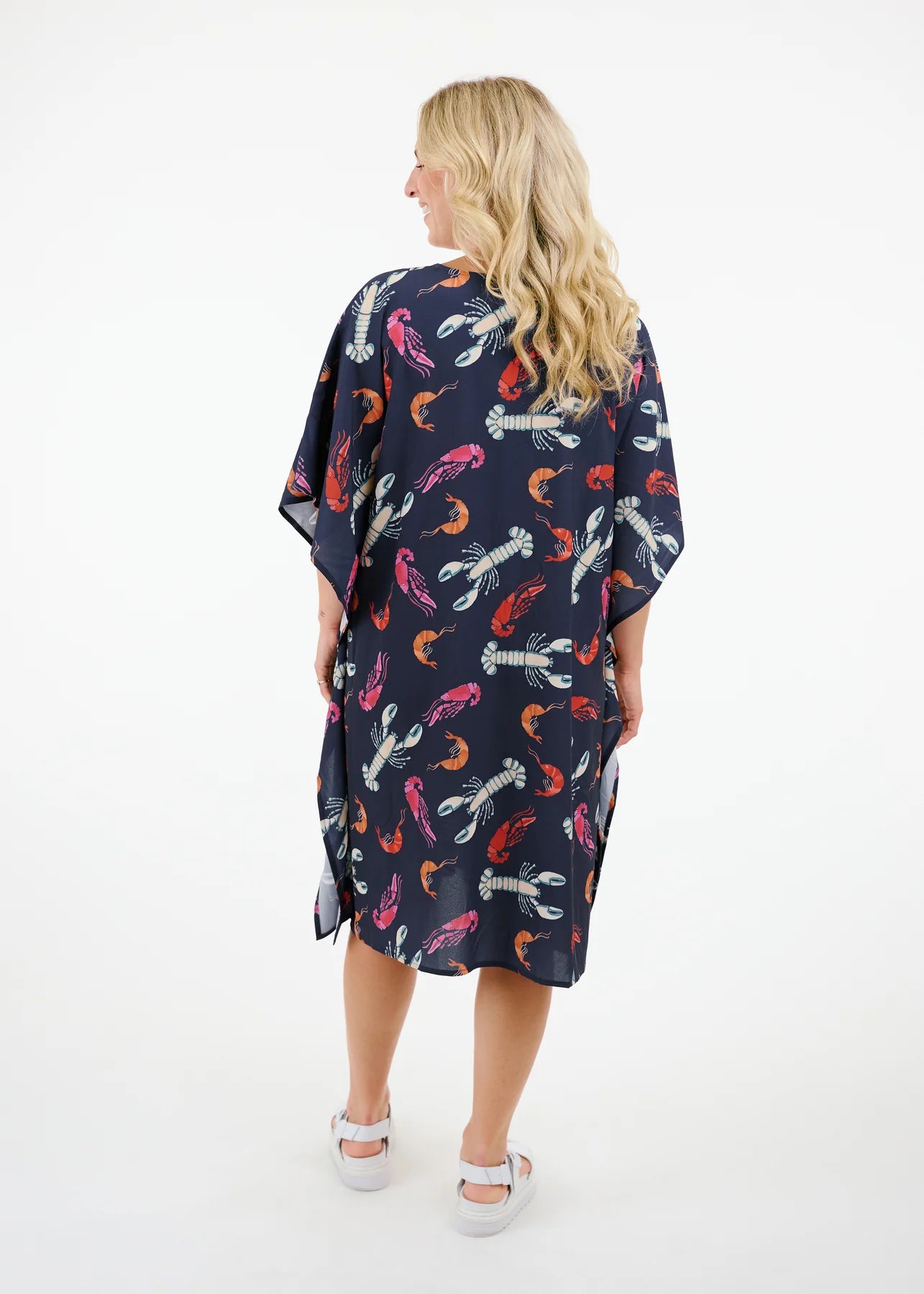Colletta Dress Lobster Print 1712