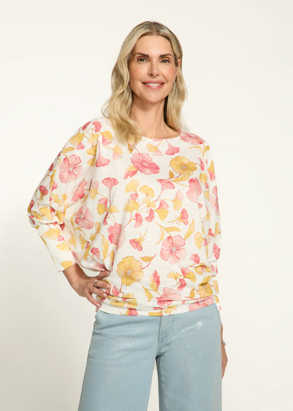 Printed Batwing Top, Canopy Floral - 3099476