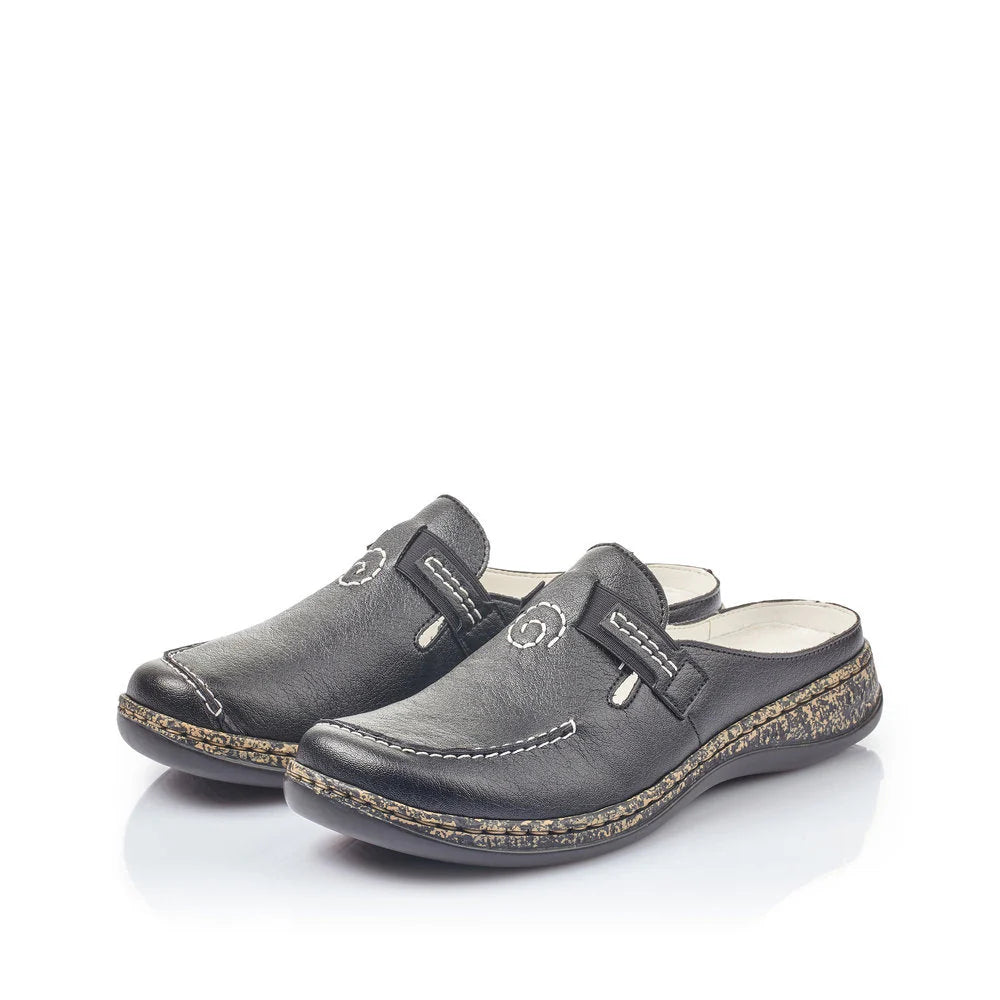 Black Rieker Clog
