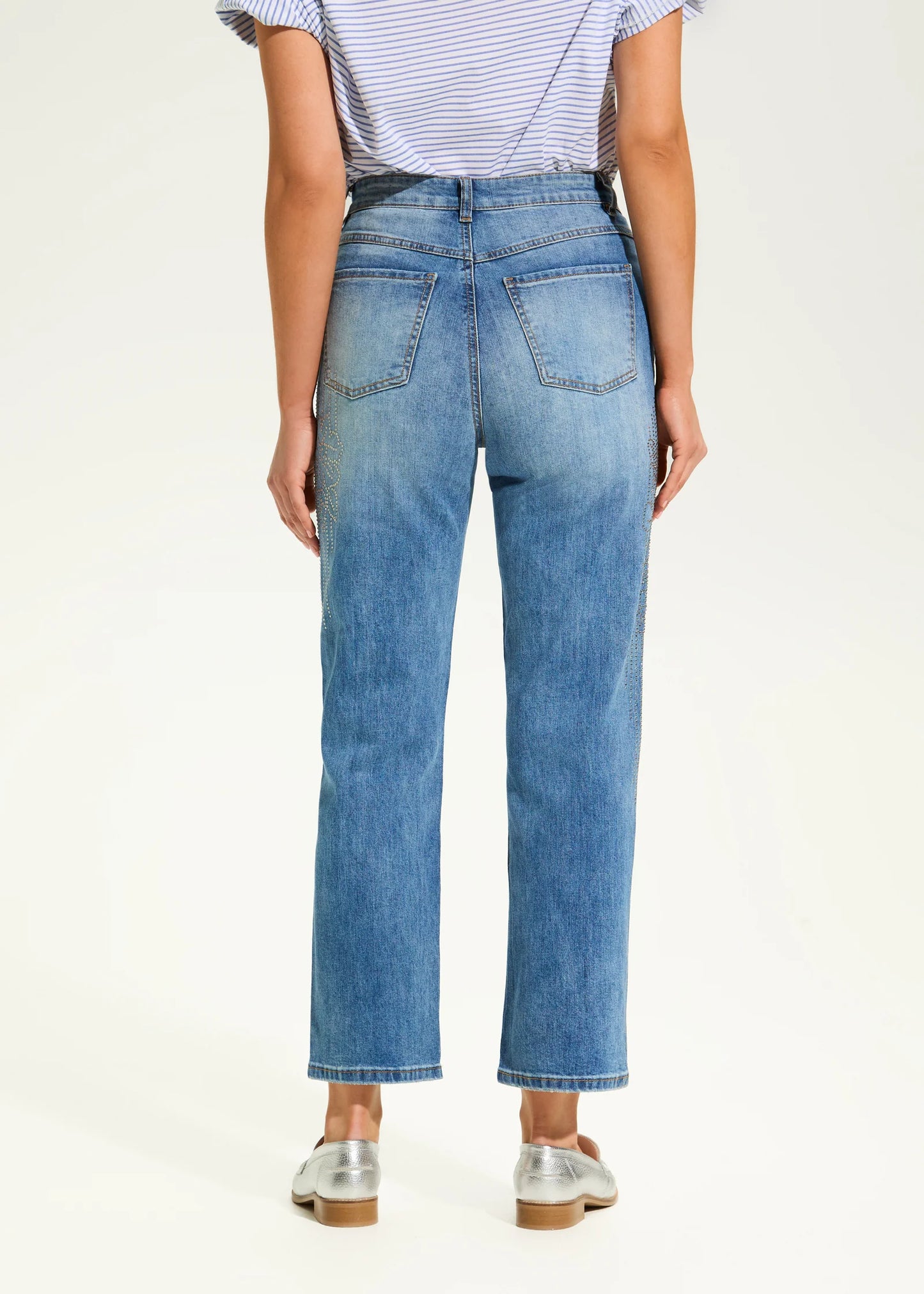 Suzanne Straight Ankle Denim, Medium Wash - 6924799