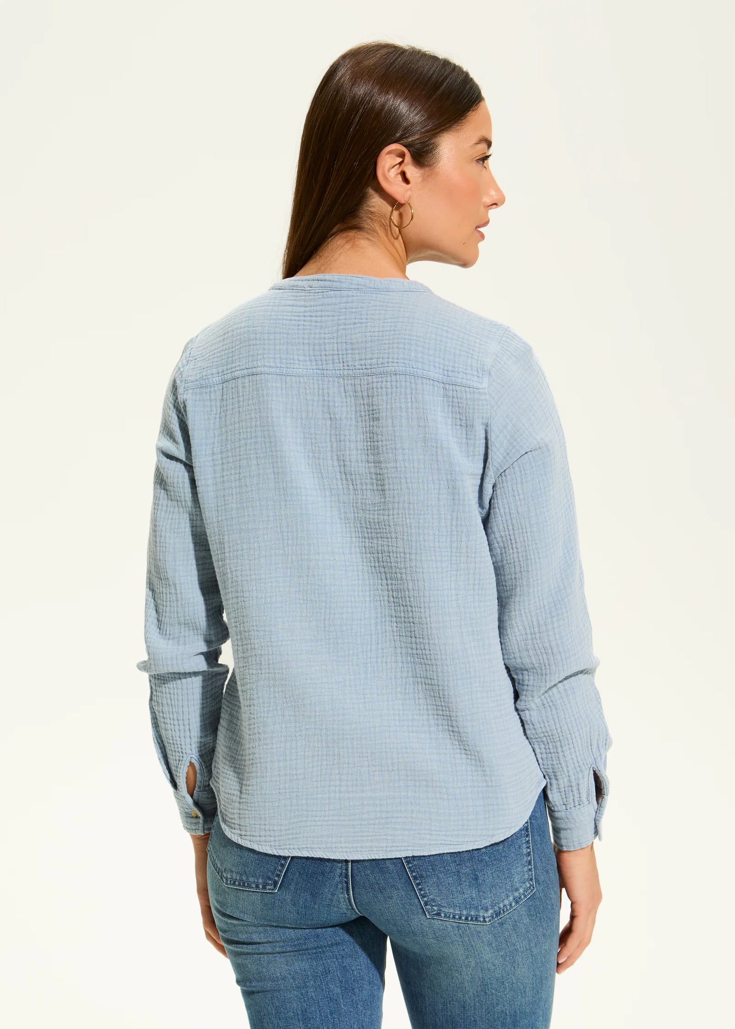 Long Sleeve Shirt, Blue Jean