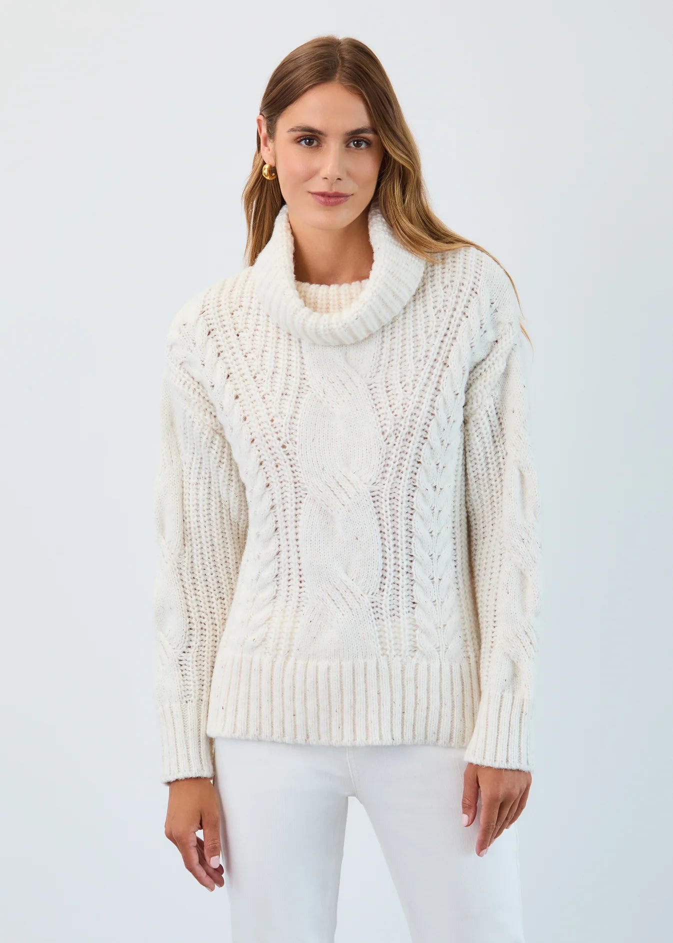 Cable Cowl Neck Sweater 1205423