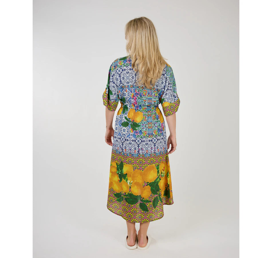 Krislyn Dress Lemon Print 1557