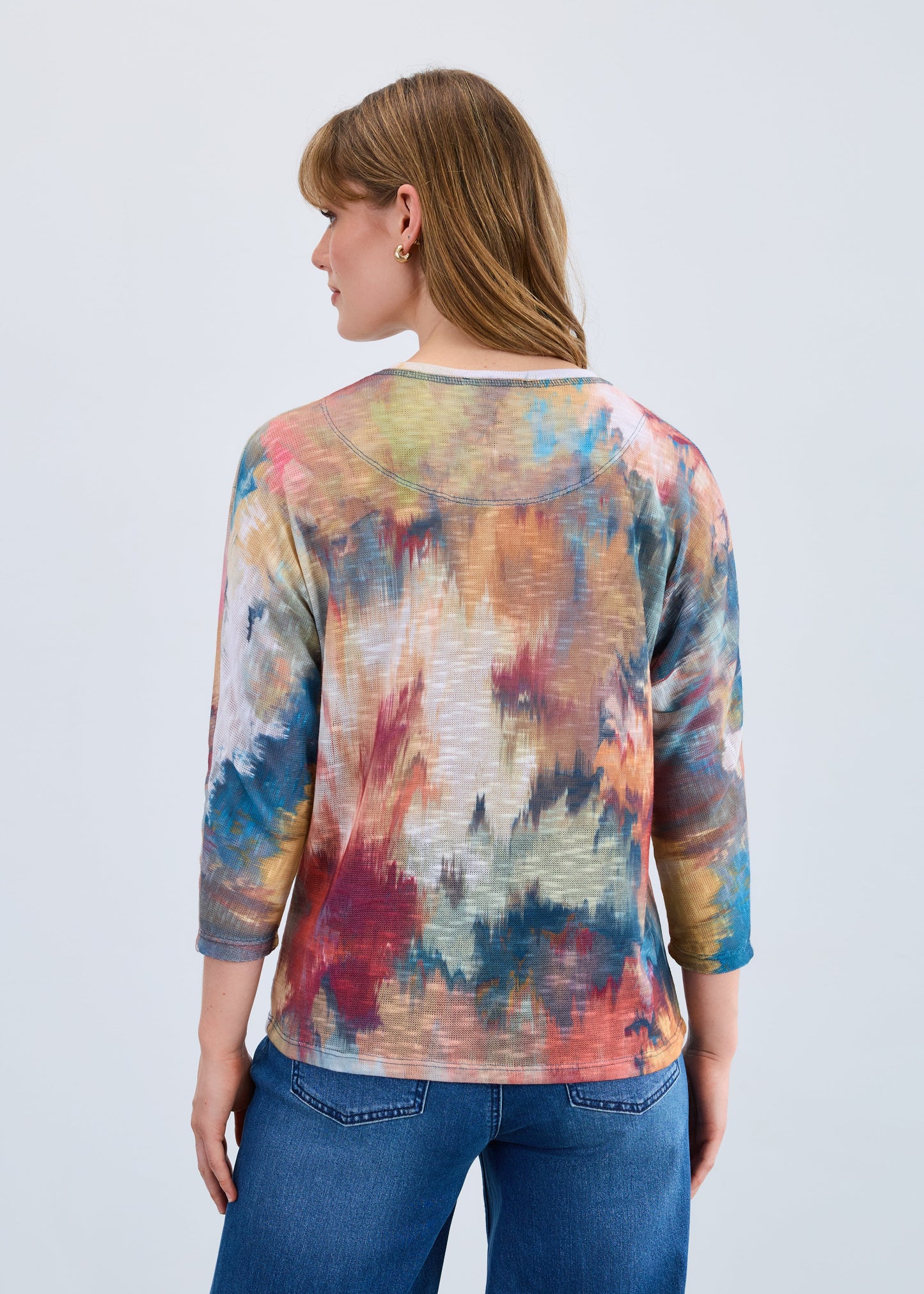 Dolman V-Neck 3/4 Sleeve Top 3705955