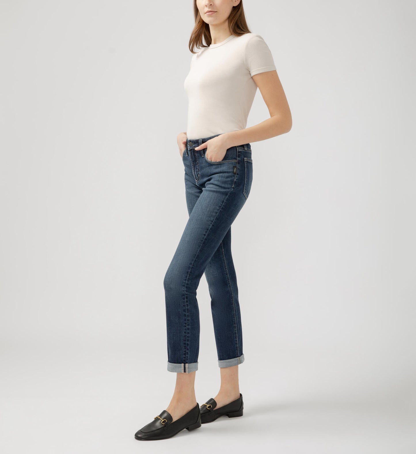 Beau High Rise Slim Leg Luxe Stretch Jeans L27348CVS393