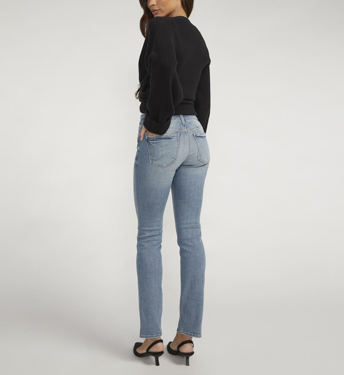 Suki Mid Rise Straight Leg Jeans