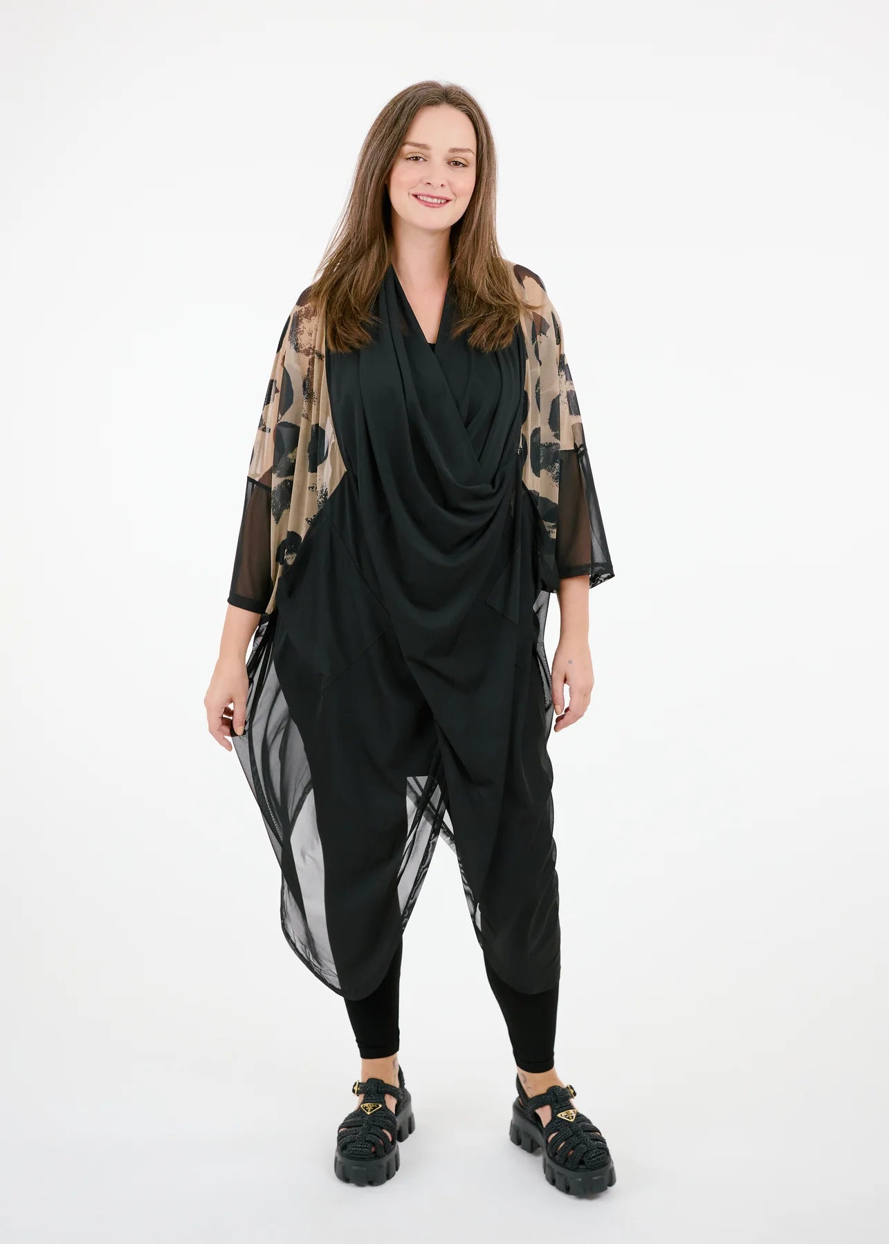 Tasmin Dress Black Circle Mix 1703