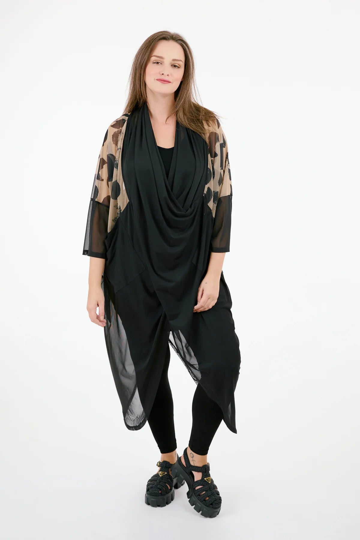 Tasmin Dress Black Circle Mix 1703