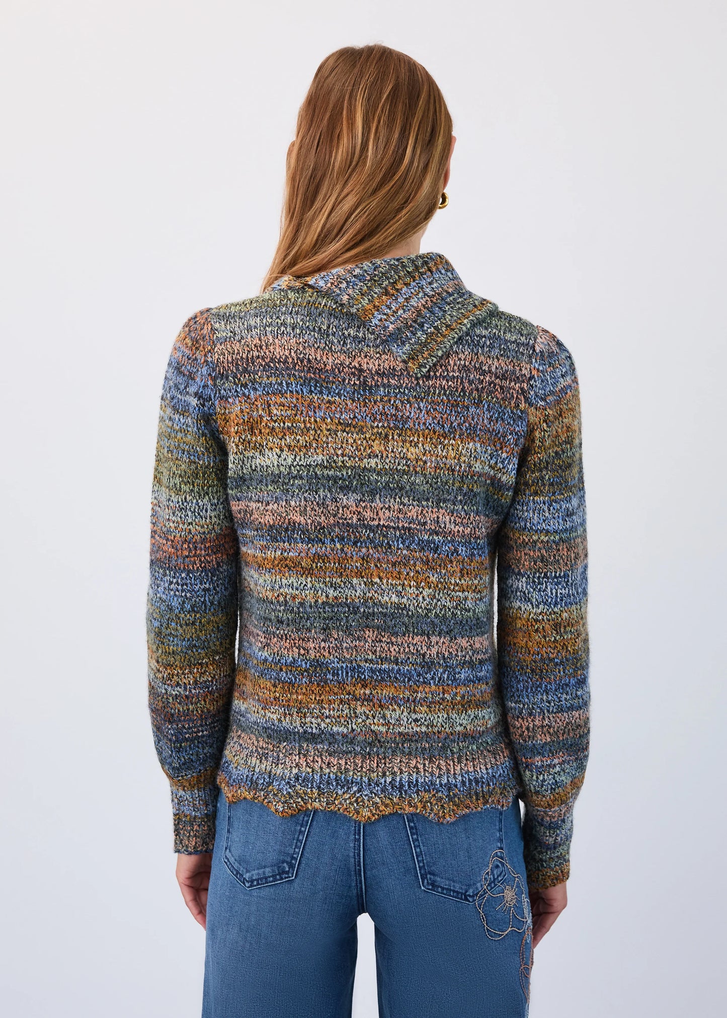 Envelope Collar Sweater 1489306