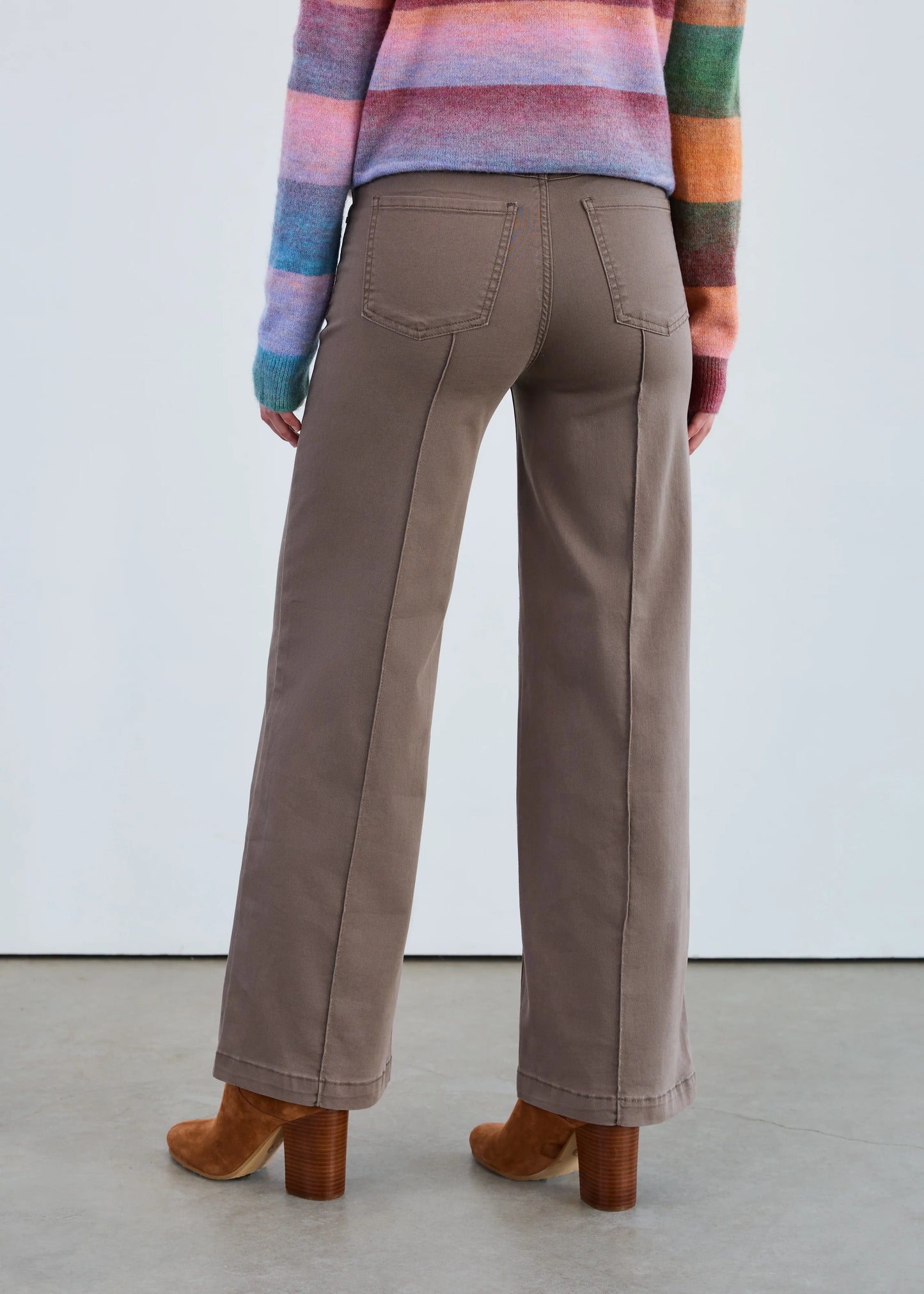 Olivia Wide Leg Pant Taupe 2447511