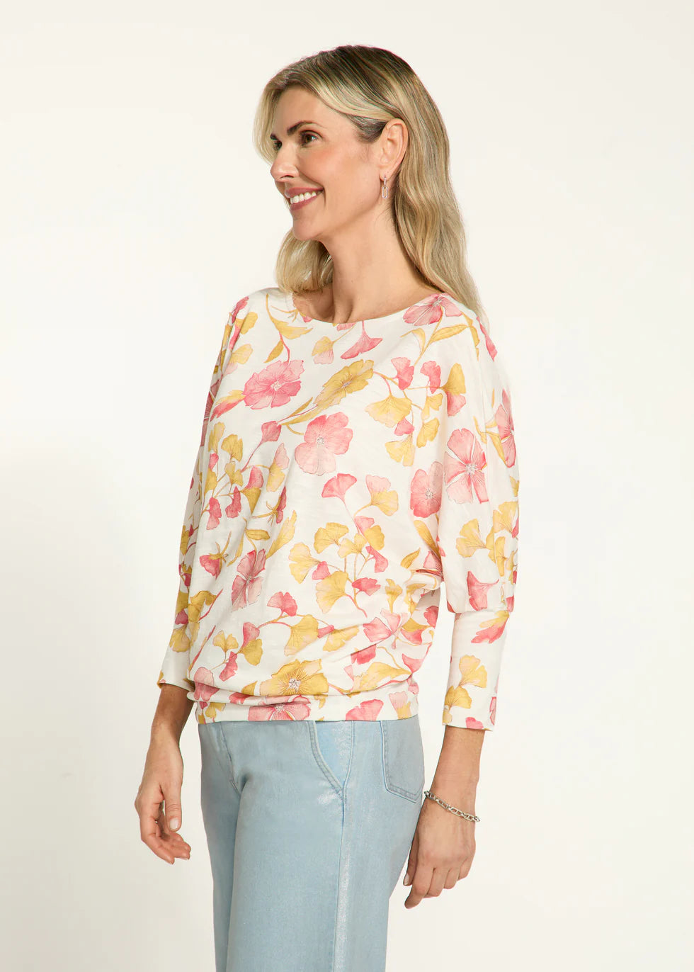 Printed Batwing Top, Canopy Floral - 3099476