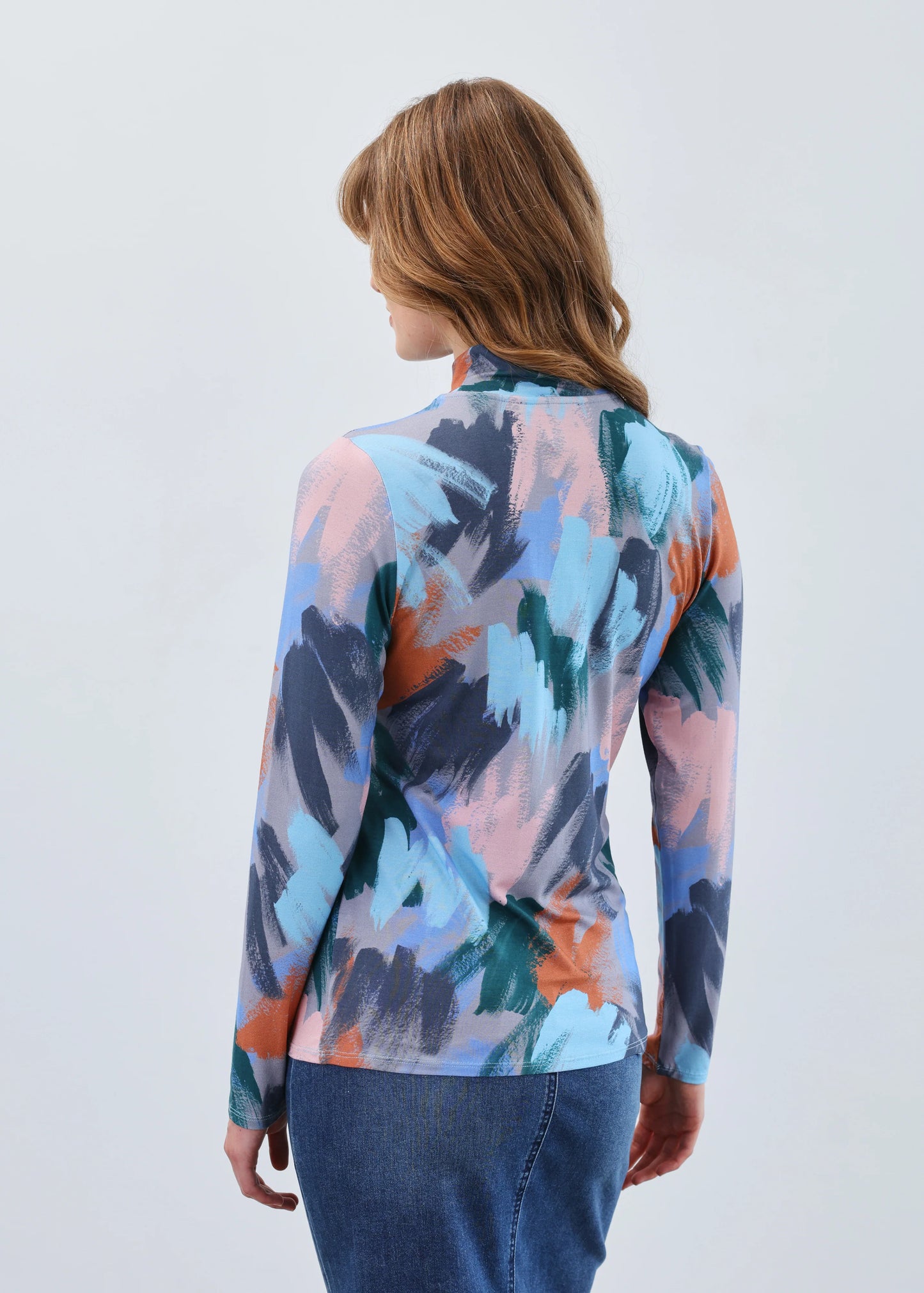 Long Sleeve Mock Neck Top 3570756