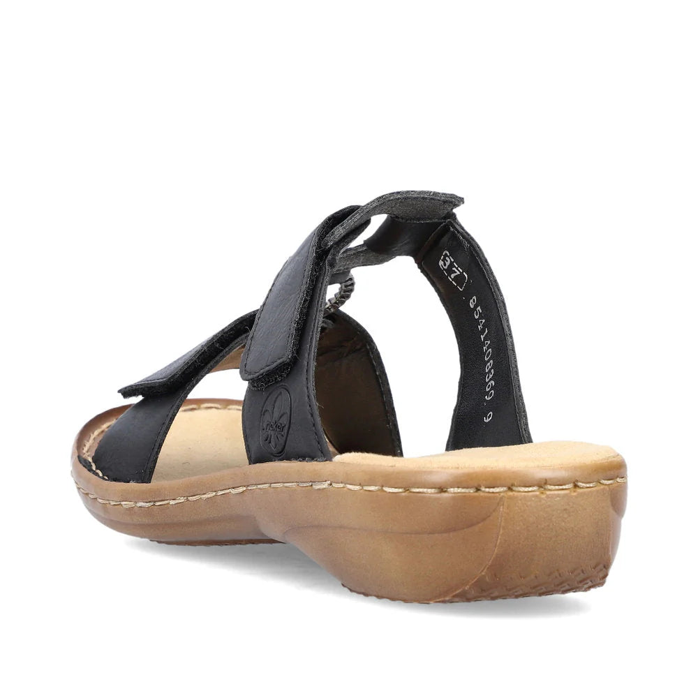 Rieker Black Sandal 60885-00