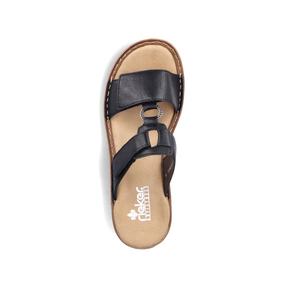 Rieker Black Sandal 60885-00