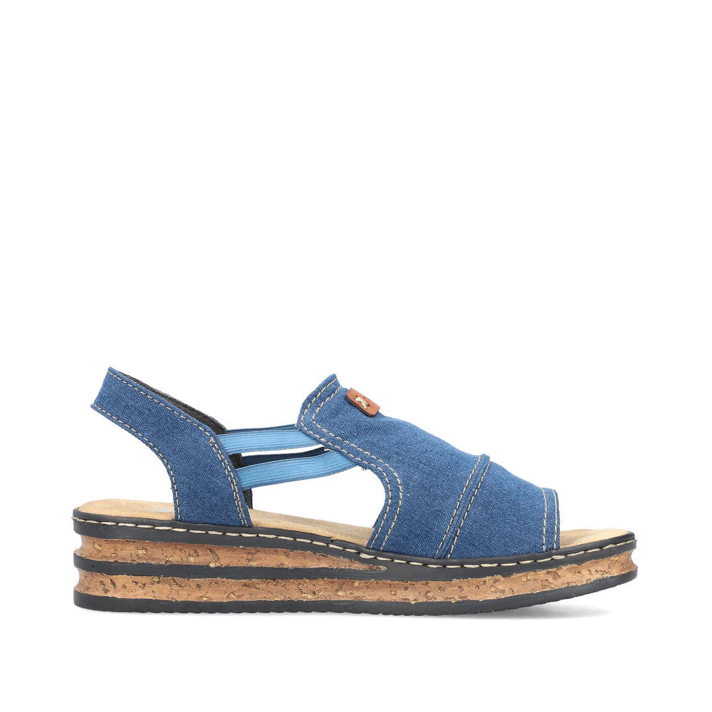 Rieker Blue Sandal 62982-12