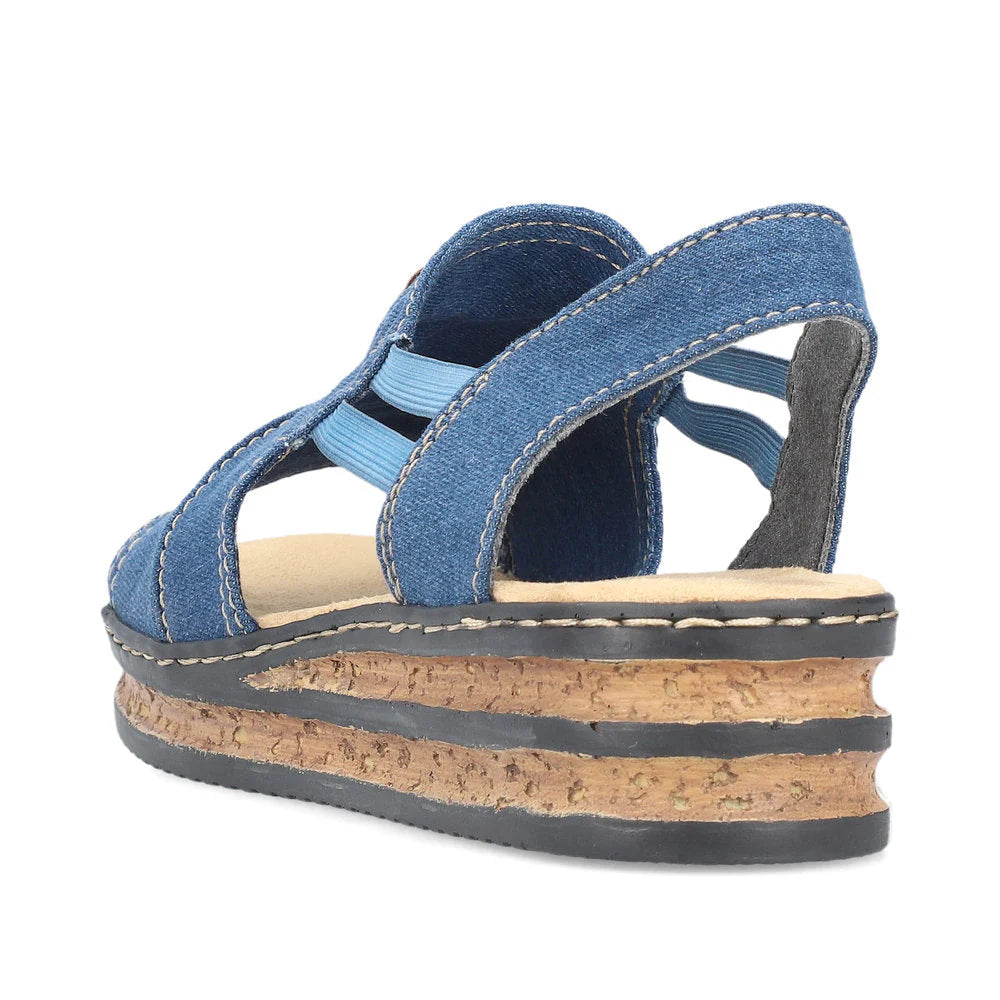Rieker Blue Sandal 62982-12