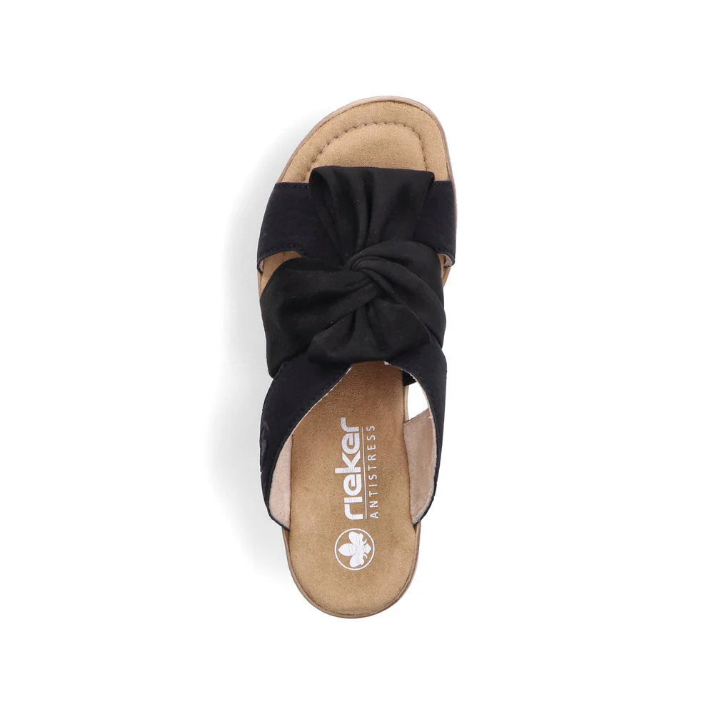 Rieker Black Sandal 68789-00