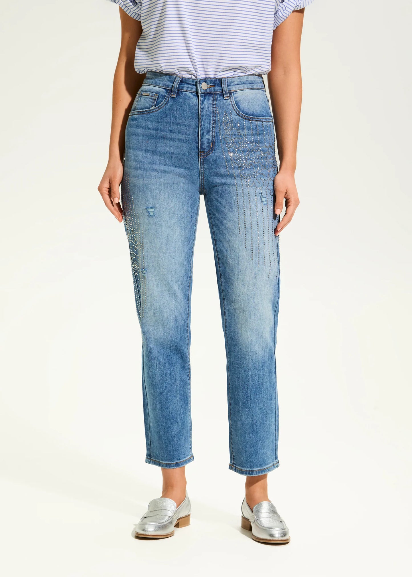 Suzanne Straight Ankle Denim, Medium Wash - 6924799