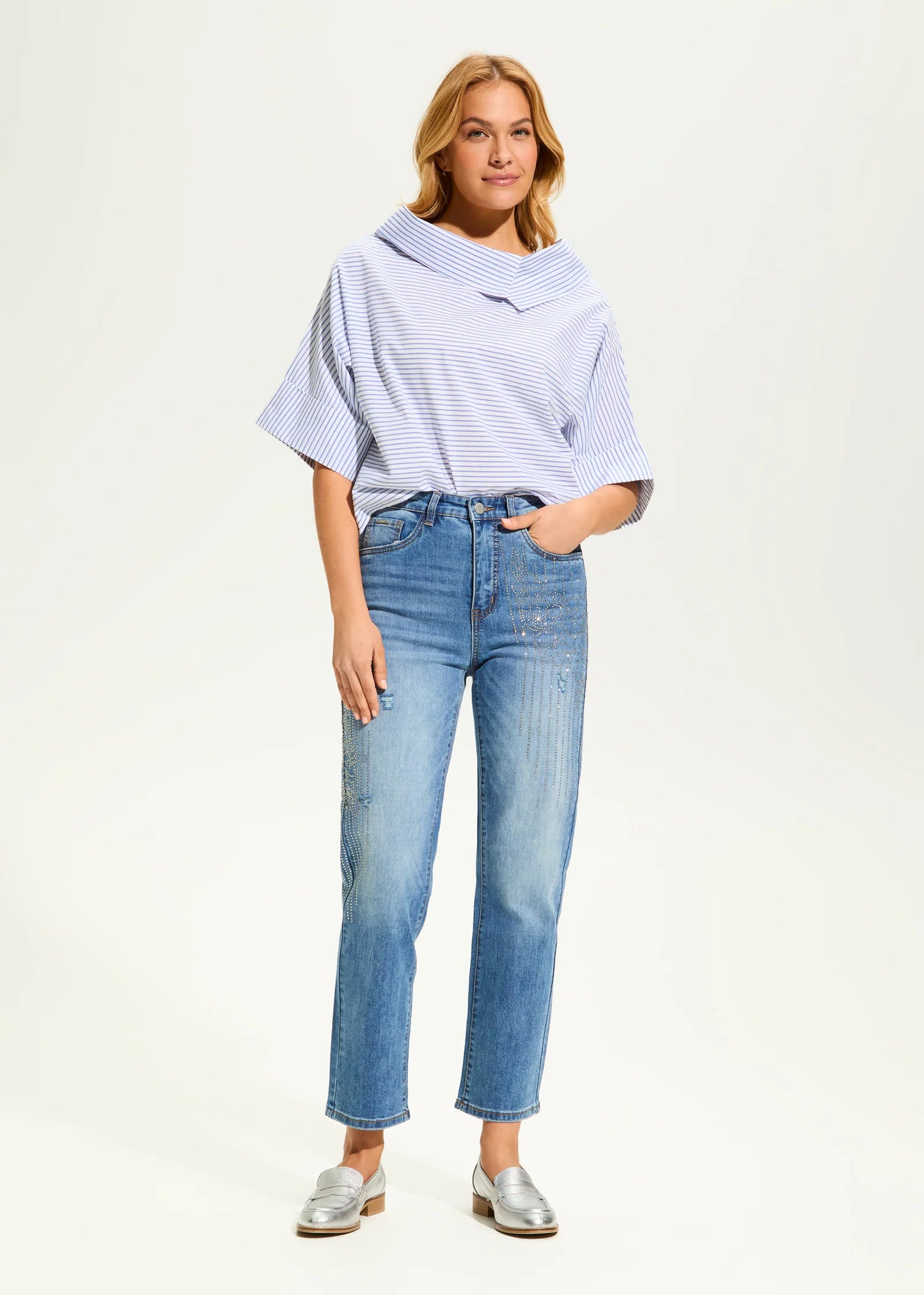 Suzanne Straight Ankle Denim, Medium Wash - 6924799