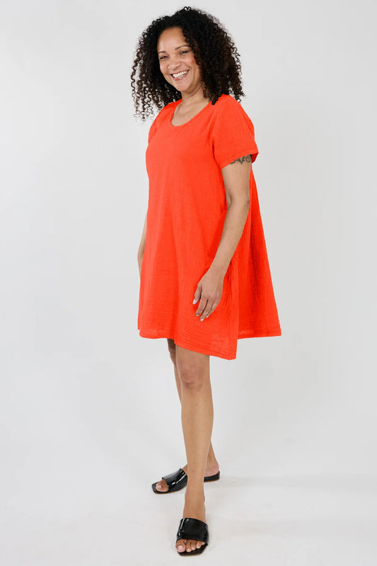 Layla Dress Sunset Coral 918