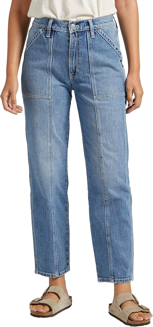 Women's High Rise Straight Leg Carpenter Jeans L28462RCS224
