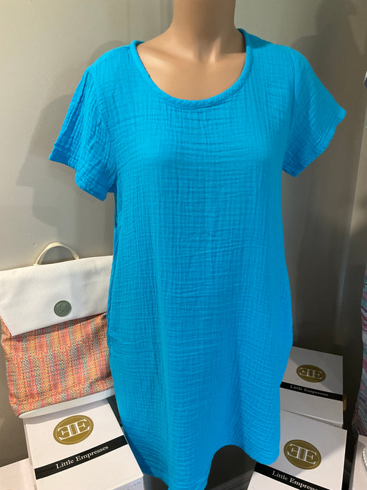 Layla Dress Turquoise 918