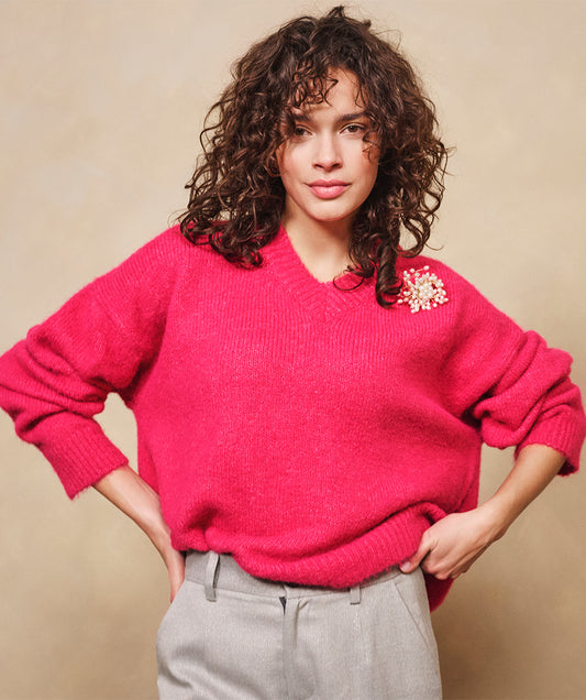 Sweater with Brooch F25.18501