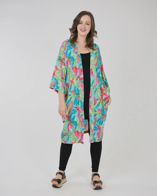 Adley Kimono Cardigan Pink Lily 375