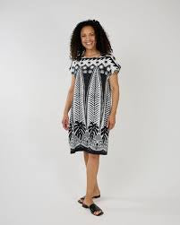 Alora Dress Leaf Print 1590
