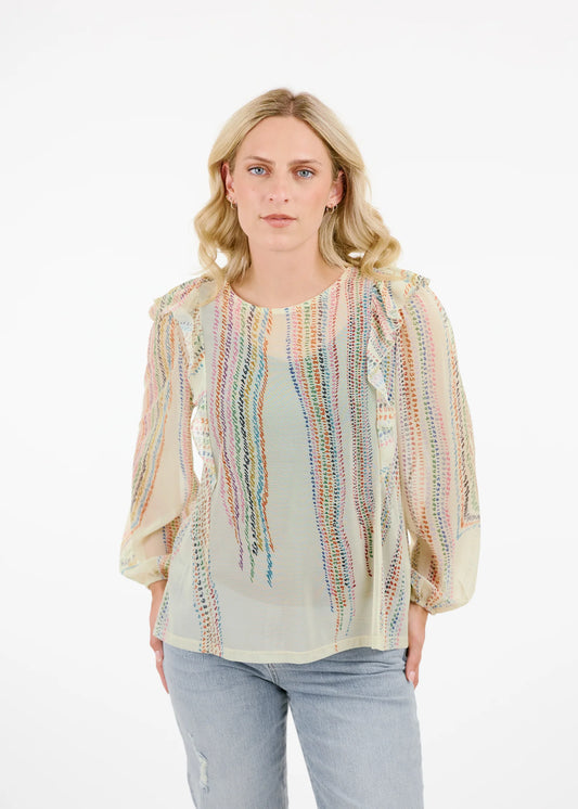 1715 Anna Top Number Print