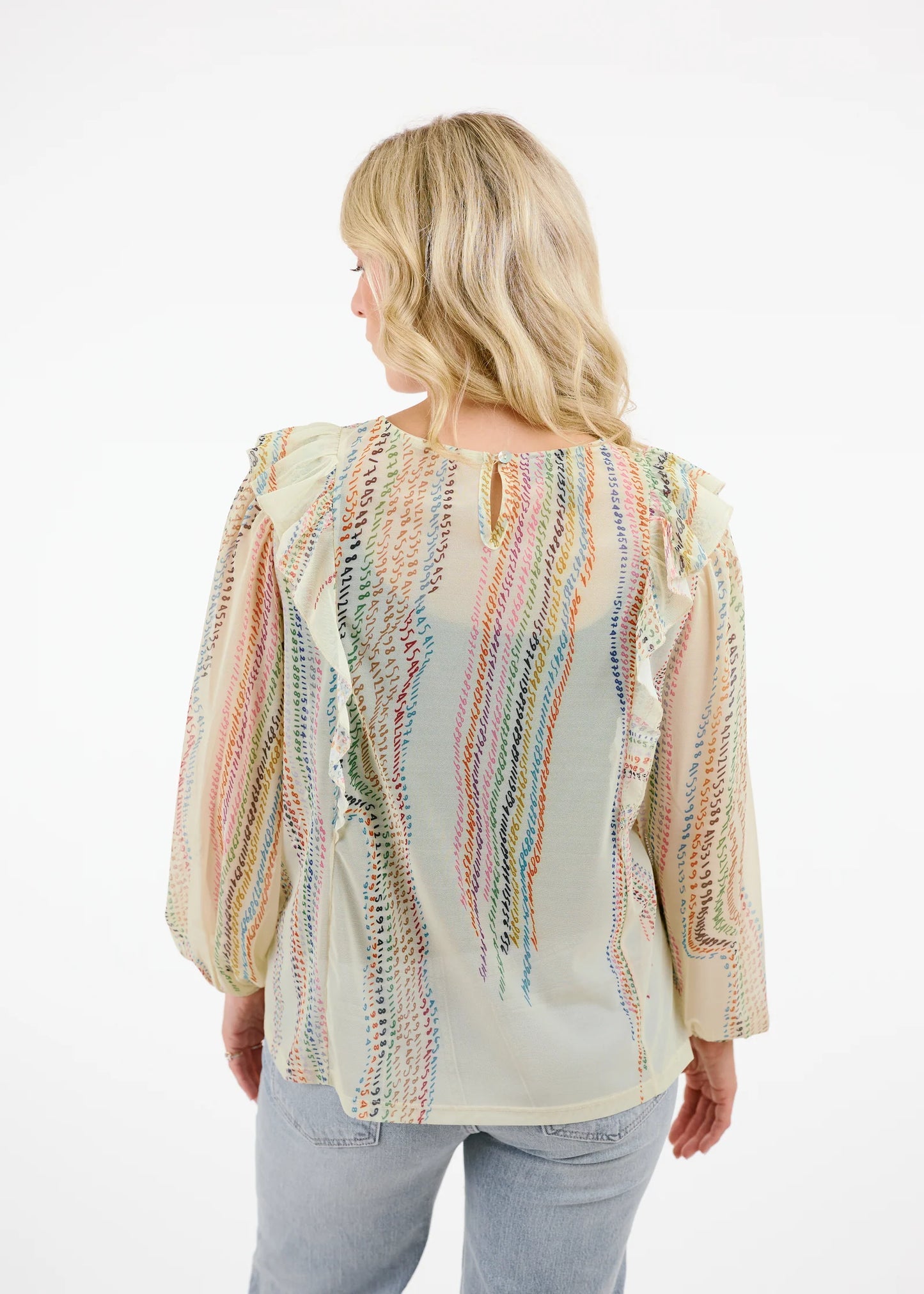 1715 Anna Top Number Print