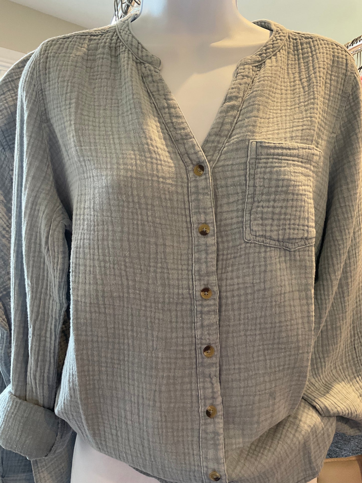 Long Sleeve Shirt Blue