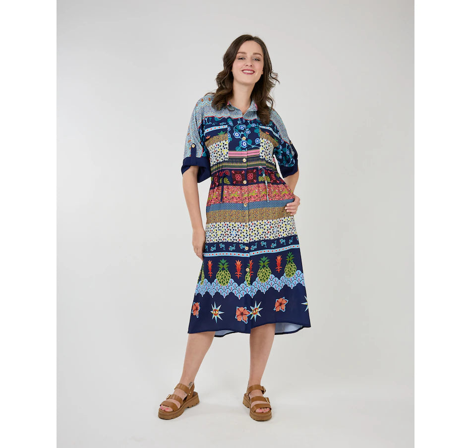 Krislyn Dress Pineapple Print 1557