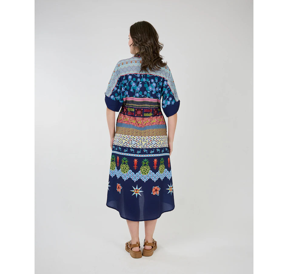 Krislyn Dress Pineapple Print 1557