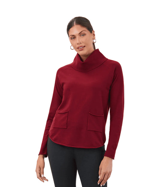 Cowl Neck Sweater Scarlet 1492212