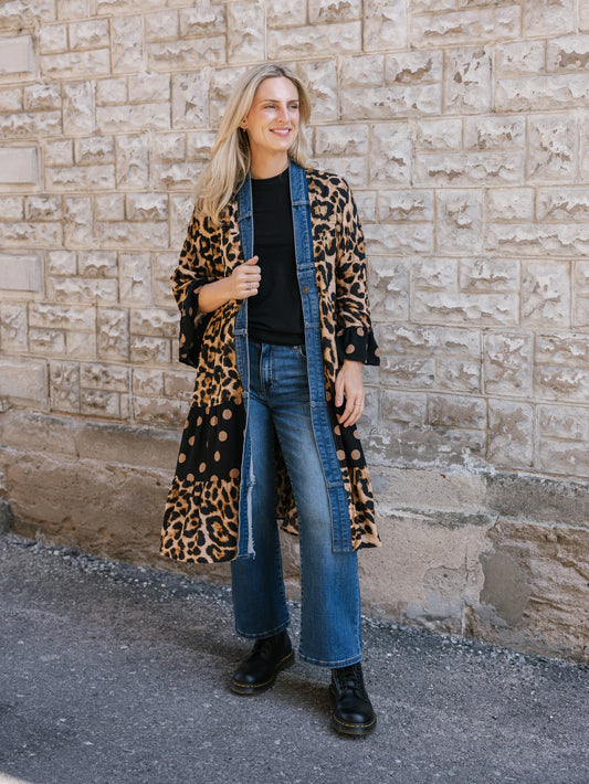 Ying Cardigan Leopard Mix 5409