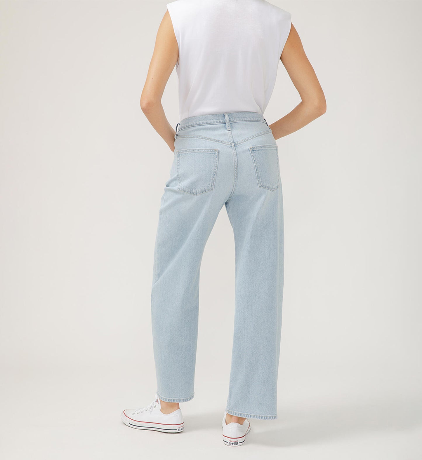 Be Easy Straight Leg Drawstring Jeans L28469ADM194