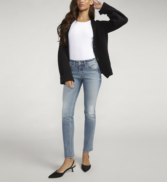 Suki Mid Rise Straight Leg Jeans