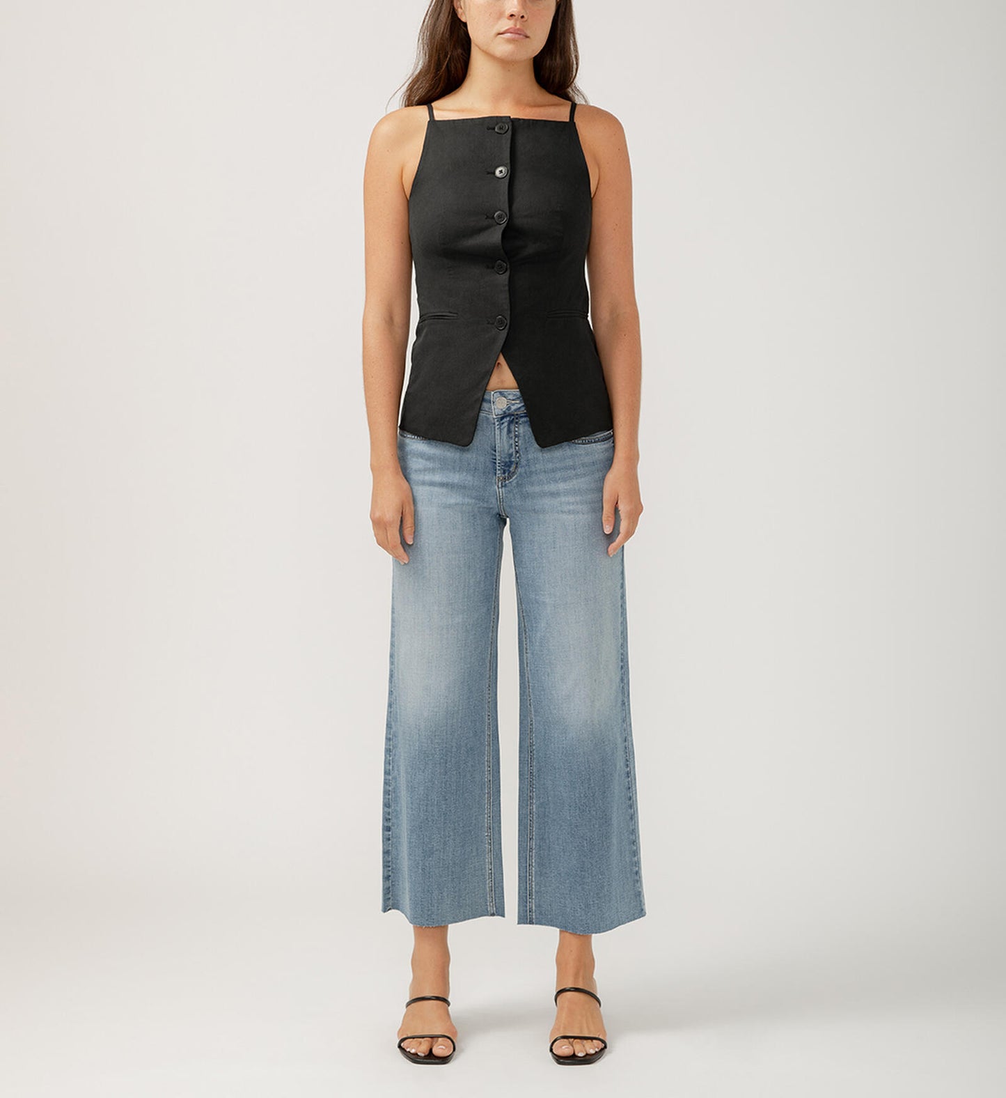 Suki Mid Rise Wide Leg Luxe Stretch Jeans L93931CVS263