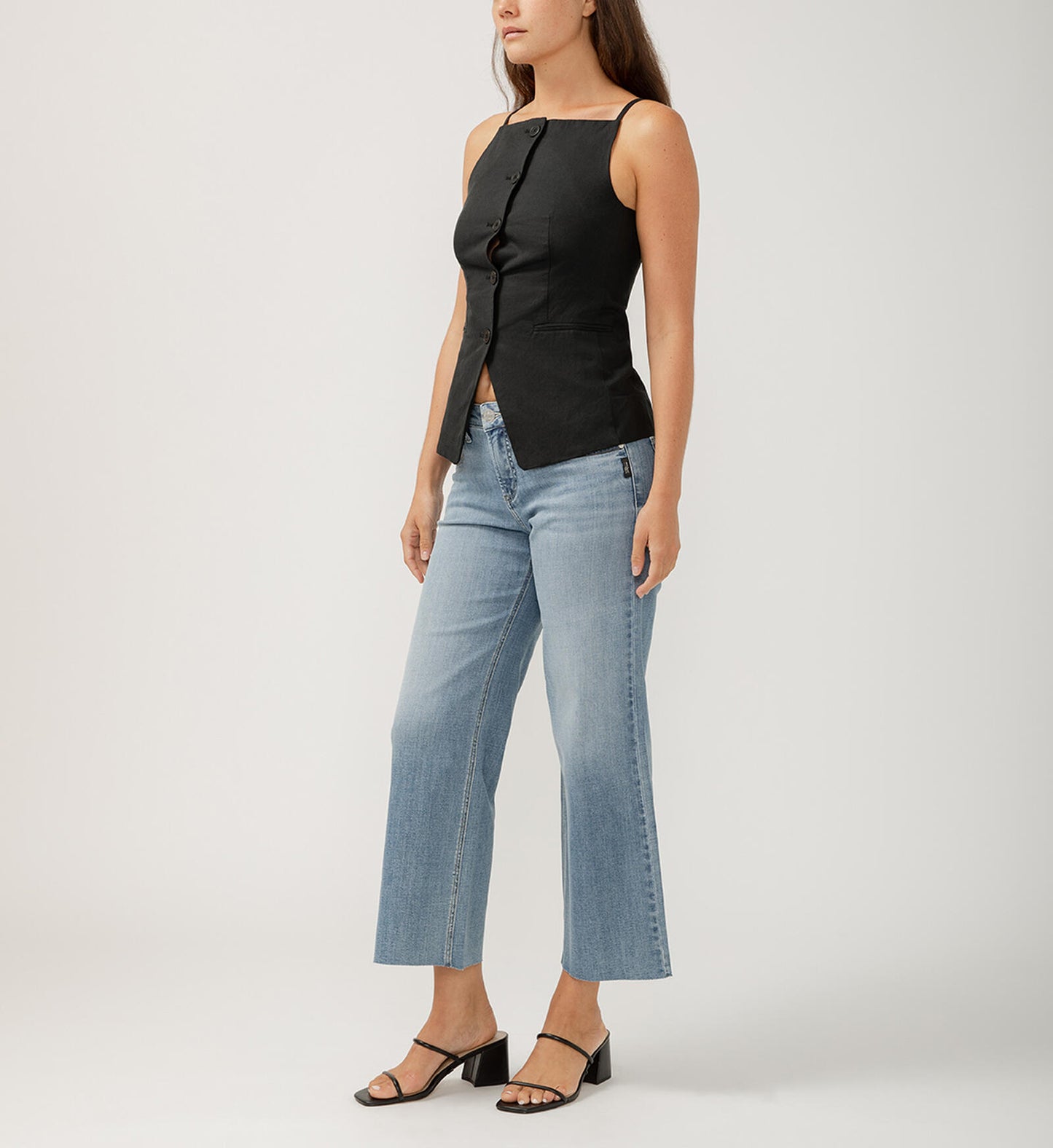 Suki Mid Rise Wide Leg Luxe Stretch Jeans L93931CVS263