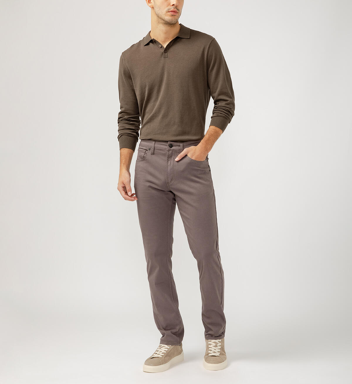 Machray Athletic Fit Straight Leg Pants Slate Grey M63410LBS659