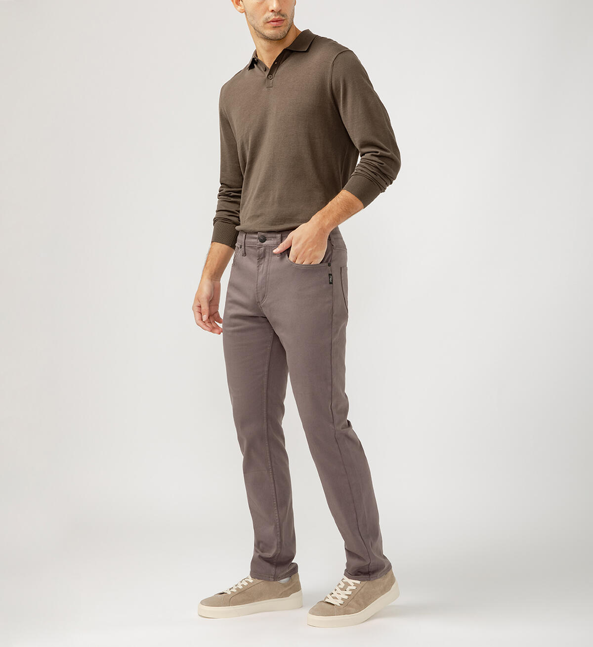 Machray Athletic Fit Straight Leg Pants Slate Grey M63410LBS659