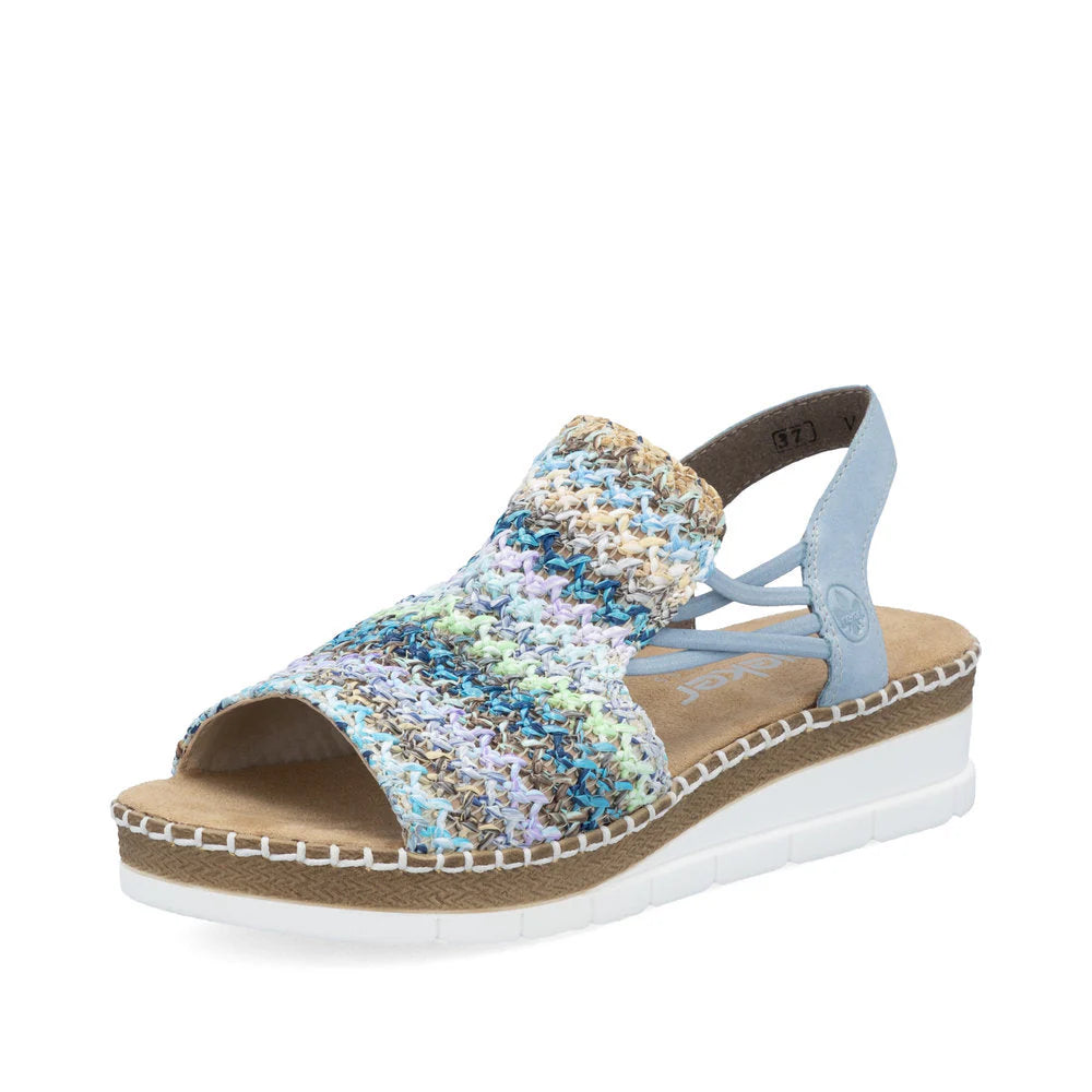 Rieker Multi Blue Sandal V1241-91