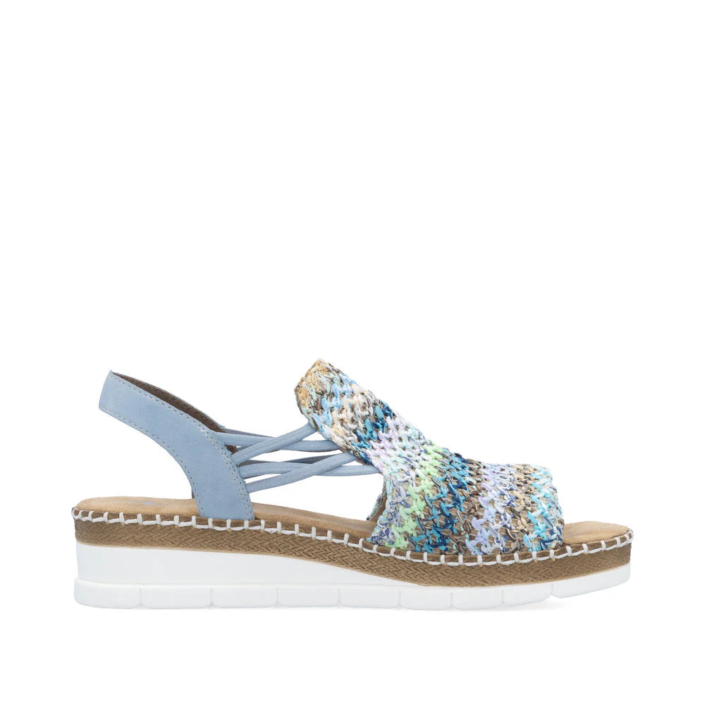 Rieker Multi Blue Sandal V1241-91