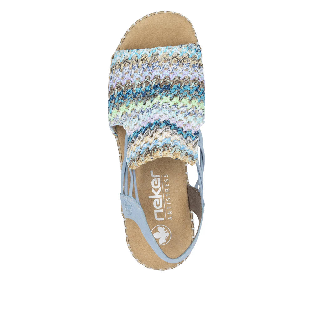 Rieker Multi Blue Sandal V1241-91