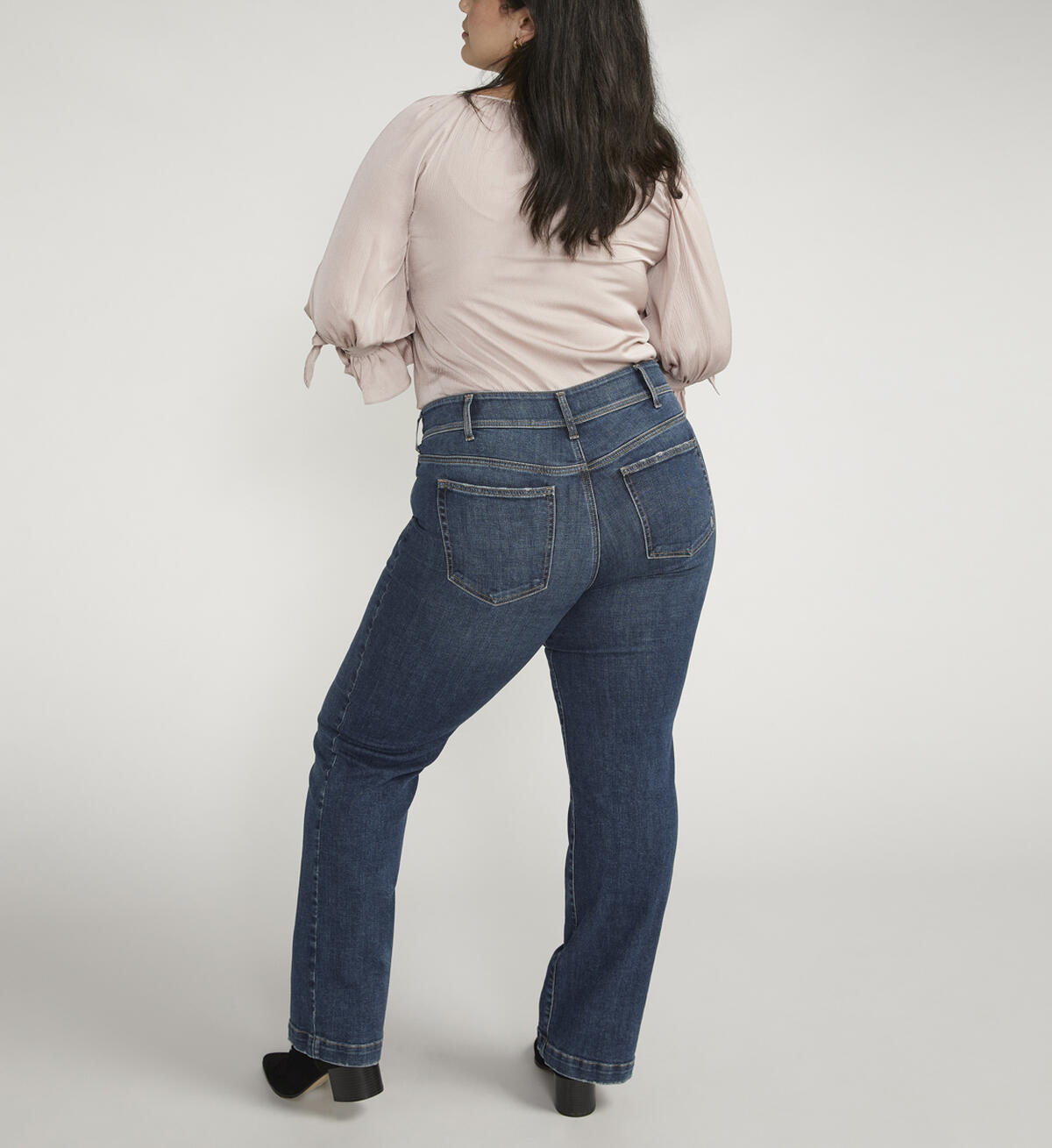 Suki Mid Rise Trouser Leg Jeans Plus Size