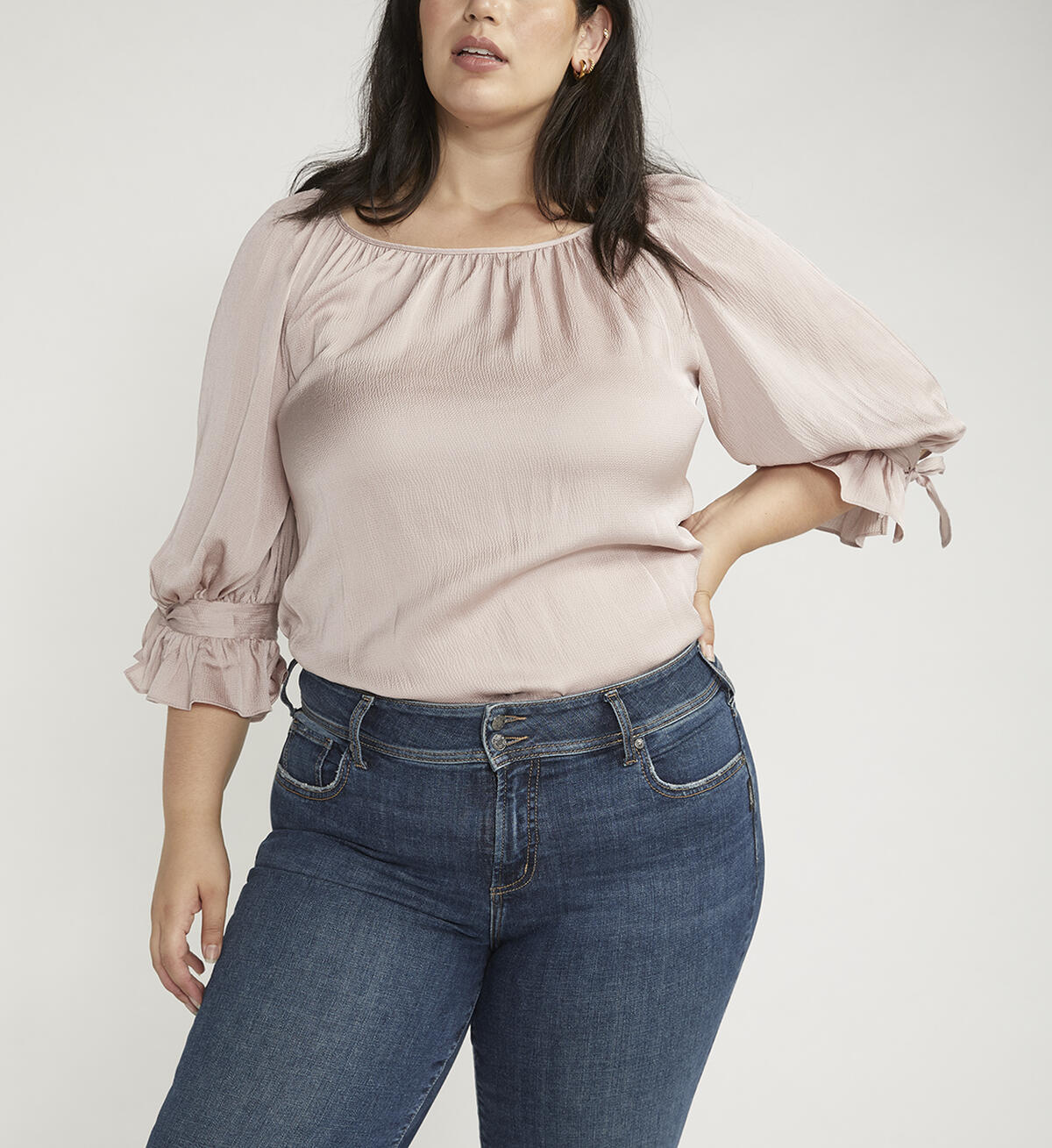 Suki Mid Rise Trouser Leg Jeans Plus Size