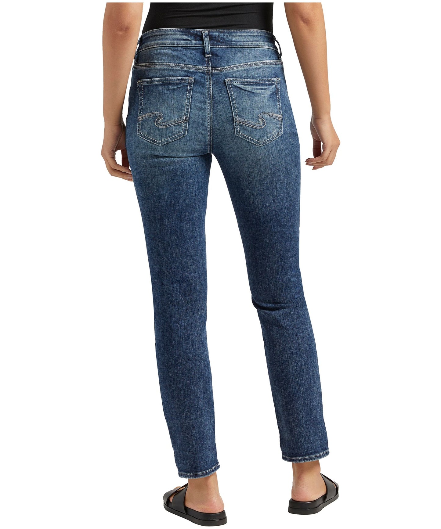 Elyse Mid Rise Straight Leg Jeans L03403EAE319